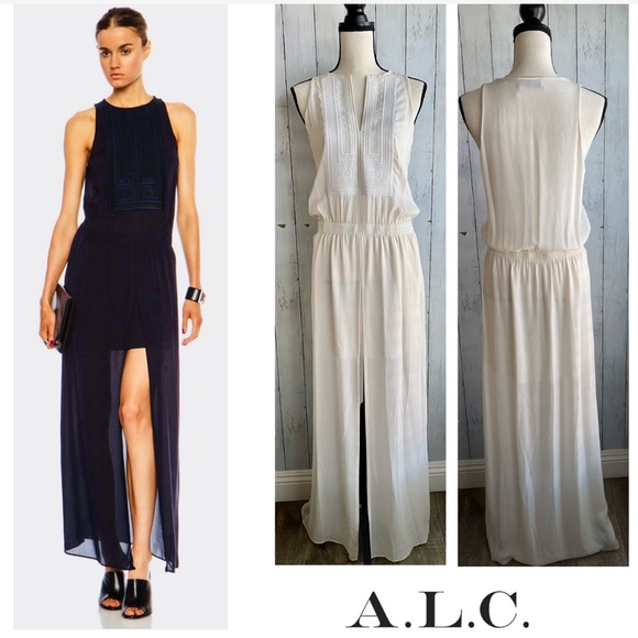 New A.L.C. Bayden Silk Maxi Dress - Picture 4 of 15